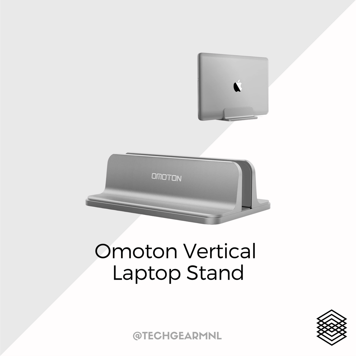 OMOTON Aluminium verticale dubbele standaard voor laptops, dubbele desktop- laptopstandaard met verstelbaar dock (voor laptops tot 17,3 inch) compatibel met alle MacBook Air/Pro (Zwart OMOTON Aluminium verticale dubbele standaard voor laptops, dubbele desktop- laptopstandaard met verstelbaar dock (voor laptops tot 17,3 inch) compatibel met alle MacBook Air/Pro (Zwart