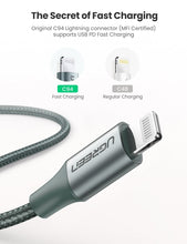 Load image into Gallery viewer, UGREEN USB-C to Lightning Fast-Charging Cable
